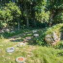 Sunflower Stepping Stones Outdoor Garden - Pavers for Outside Walkway Garden Stones Garden Stepping Stones Outdoor Decorative Stone for Garden 9.5 * 9.5 * 0.7 Inch LC Lcdecohome by CozyNest Decor