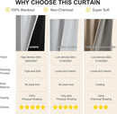 NICETOWN 100% Blackout Curtains for Bedroom 84 inch Long Thermal Insulated Blackout Curtains for Living Room, Energy Saving Grommet Drapes for Patio Door (2 Panels, Greyish White, 42W x 84L) by TinyTreasures Baby Boutique