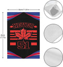 Never 51st State Canada Flag Seasonal Garden Flags 12x18 Double Sided Small House Flag for Outside by GreenHaven Gardens