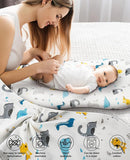 Muslin Baby Lounger Cover for Snuggle Me Organic Lounger/Baby Lounger/Organic Cotton Handmade Cover for Infant/Toddler Lounger/Nursing Pillow(White with Dinosaur, Wheat) by TinyTreasures Baby Boutique