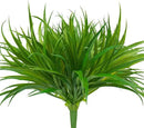 6Pcs Artificial Grass Fake Plants 17.3in 16 Leaves Outdoor Fake Grass UV Resistant Greenery Plastic Plants for Home Window Garden Office Patio Hanging Planter Pathway Front Porch Décor by GreenHaven Gardens