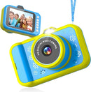 Kids Camera, 48MP 1080P Digital Camera for Kids with 3.5 Inch Big Screen, 10X Zoom, Selfie & Video, 32GB SD Card, 1200mAh Battery, Christmas Birthday Gifts for Boys Girls Ages 3-12 (Blue) by TinyTreasures Baby Boutique