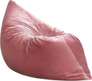 Hobestluk 3 in 1 Bean Bag Chair Giant Bean Bag Chairs for Adults with Velvet Cover Convertible Bean Bag Floor Cushion with Machine Washable Cover for Living Room (Velvet Pink) by CozyNest Decor