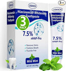 3 Pack Whitening Toothpaste,Fresh Breath Nano Hydroxyapatite Toothpaste for Remineralizing Enamel & Sensitive Relief,Whitening,Antiplaque,Natural Peppermint,Fluoride-Free by CozyNest Decor