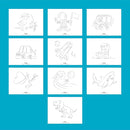 Discovery™ Glow Tracing Light-Up Art Tablet – Includes 10 Templates, 10 Blank Sheets, 6 Washable Markers| Writing Drawing Tablet for Kids| Craft Kit for Boys Girls| Doodle Board Drawing Pad Toy Gift by TinyTreasures Baby Boutique