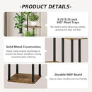 AZERPIAN Plant Stand 5 Tier Indoor Metal Flower Shelf for Multiple Plants Corner Tall Flower Holders for Patio Garden Living Room Balcony Bedroom, Black (5 Tier-Black) by GreenHaven Gardens