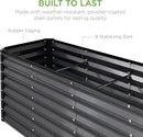 Best Choice Products 8x2x2ft Outdoor Metal Raised Garden Bed, Rectangular Deep Root Planter Box for Vegetables, Flowers, Herbs, and Succulents w/ 239 Gallon Capacity - Gray by GreenHaven Gardens