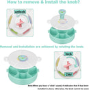 Kids Reusable Rotating Snack Container with 5 Separate Compartments, Color Matching Opening Lid,BPA/PVC-Free, Dishwasher Safe, Perfect for Travel, School Lunches & On-the-Go Snacking-Green by TinyTreasures Baby Boutique