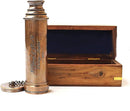 Vintage Copper Finish Telescope with Wooden Box Marine Gift London 1917 by TinyTreasures Baby Boutique