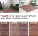 Keen Home Design 9x12 Rug - Machine Washable Area Rug with Non-Slip Backing, Ideal for Living Room, Dining Room, Bedroom - Vintage, Easy Clean, Durable, Low Pile Rug - (9' x 12') by CozyNest Decor