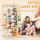 Stuffed Animal Storage & Organizer, Wooden Cute Zoo Toy Holder for Toddler Rooms, Playrooms & Bedrooms by TinyTreasures Baby Boutique