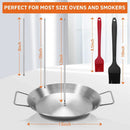 Al Pastor Skewer for Grill, Stainless Steel Vertical Skewer, Brazilian Vertical Spit with 3 Spikes(8”/10"/12”)& Brushes, for Tacos Al Pastor, Shawarma Kebabs Smoker Oven BBQ Dishes by GreenHaven Gardens