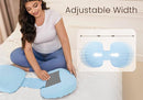 Pregnancy Pillow for Sleeping Memory Foam Pillow for Side Sleeper, Maternity Pillow Support for Back, Belly, HIPS for Pregnant Women, Portable and Adjustable Travel Wedge Pillows Cooling Blue by TinyTreasures Baby Boutique