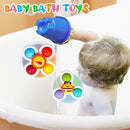 ALASOU 3PCS Pop Suction Cup Spinner Toys for 1 Year Old Boy Girl|Novelty Spinning Tops Toddler Toys Age 1-2|Sensory Baby Bath Toy for Toddlers 1-3|12 18 Months Boy Birthday Gift for Infant by TinyTreasures Baby Boutique