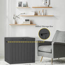 36 Gallon Outdoor Deck Box,Storage Lockable Waterproof Patio Furniture,Garden Tools,Cushions,Pool Accessories Outside Storage Resin Box(Black) by CozyNest Decor