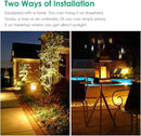 TomCare Solar Lights Metal Flickering Flame Solar Lantern Outdoor Hanging Lanterns Lighting Heavy Duty Solar Powered Waterproof LED Flame Lights for Patio Garden Christmas Decorations, 2 Pack (Bronze) by GreenHaven Gardens