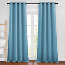 NICETOWN Room Darkening Curtain Panels - Home Fashion Ring Top Thermal Insulated Room Darkening Curtains for Bedroom/Living Room (2 Panels, 46" Wide by 90" Long, Teal Blue) by TinyTreasures Baby Boutique