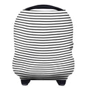 Yoofoss Nursing Cover Breastfeeding Scarf - Baby Car Seat Covers, Infant Stroller Cover, Strechy Carseat Canopy for Boys and Girls (Black Stripe) by TinyTreasures Baby Boutique