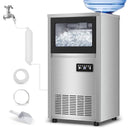Ice Machine Commercial Ice Maker Machine, 150 Lbs /24H, 30 lbs Bin, Under Counter Built-in or Freestanding, Stainless Steel Household Use, Restaurant Bar Kitchen Cafe by CozyNest Decor