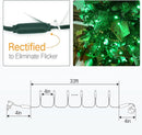 Brizled Green Christmas Lights, 33ft 100 LED 5MM Wide Angle Christmas String Lights, Connectable 120V UL Certified Xmas Tree Light Indoor Outdoor Mini Green Light for Xmas Halloween Tree Party Home by TinyTreasures Baby Boutique