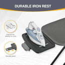 APEXCHASER Ironing Board, Full Szie Iron Board with Iron Rest,Height Adjustable,Extra Thick Heat Resistant Cover with Sleeve Board 15x45 Grey by CozyNest Decor