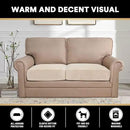 PrinceDeco Velvet Couch Cushion Cover Stretch Sofa Seat Covers Washable Cushion Slipcover for Chair Love Seat Sofa Cushion Furniture Protector Seat Cushion Sofa Cover (Each Width Up to 29.5", Ivory) by CozyNest Decor