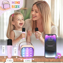 FLUESTON Mini Karaoke Machine for Kids Adults, Portable Bluetooth Speaker with Wireless Microphone, Birthday Kids Gifts Toys for Girls Ages 3, 4, 5, 6, 7, 8, 9,10,11,12+ Years Old by TinyTreasures Baby Boutique