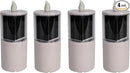 Solar Candles Outdoor Waterproof, Solar Candles for Cemetery, 2.5"x6.5",Dusk to DAW,for Cemetery Grave Garden Patio Yard Lawn Decoration (Set of 4) by GreenHaven Gardens