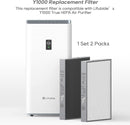 Y1000 Air Purifier Replacement Filter, 2-in-1 H13 True HEPA and High-Efficiency Activated Carbon Filters Set, 1 Set of 2pcs,Y1000Filter by TinyTreasures Baby Boutique