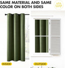 MIULEE Olive Green Blackout Curtains for Bedroom Living Room 96 Inches Long 2 Panels, Thermal Insulated Room Darkening Drapes Solid Grommet Top Noise Reducing Dark Green Window Treatments 40x96 Inch by TinyTreasures Baby Boutique