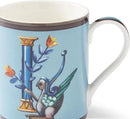 Spode Kit Kemp 12oz Mug, I Initial - Fine China Coffee Cup with Floral Alphabet Design, Custom Letter Mug for Unique Gift Giving - Personalized Kitchen Drinkware, Dishwasher Safe & Stylish by CozyNest Decor