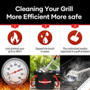 Steam Grill Brush Bristle Free,[Ultra Safe & Efficient] Grill Cleaner for Outdoor Grill,BBQ Replaceable Scraper Cleaning Head,Grill Brush BBQ Accessories,Gifts for Men/Dad by GreenHaven Gardens