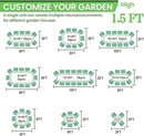 BTDVR 2 PCS 9 in 1 Tall 8×2×1.5ft Galvanized Raised Garden Bed Outdoor, Metal Raised Beds for Vegetables, Above Ground Garden Box for Flower, Steel Garden Bed for Gardening by GreenHaven Gardens