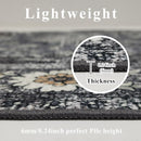 9x12 Area Rug Living Room Rugs, Stain Resistant Washable Rug, Vintage Large Non-Slip Backing, Low Pile Lightweight Print Rug for Bedroom Dinning Room Home Office (Tan/Gray) by TinyTreasures Baby Boutique