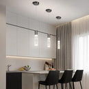 OKELI Modern Pendant Light,3Color LED Bubble Crystal Island Light Fixtures,Black Mini Pendant Lighting for Kitchen Island,Bar,6W,3000-6000K,ETL by CozyNest Decor
