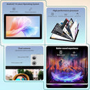 Tablet 10 inch Android 14, Octa-Core, 10GB RAM 64GB ROM 1TB Expandable, Widevine L1, 1280x800 IPS Touchscreen, BT 5.4, Dual Camera with Flash (White) by TinyTreasures Baby Boutique