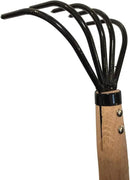 Garden Guru Hand Rake Cultivator Claw Soil Tiller - Military Grade Steel - Rust Resistant - 5 Tine Japanese Ninja Claw - Comfortable Wood Handle - Perfect Pulverized and Aerated Soil by GreenHaven Gardens