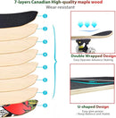 Easy_Way Complete Skateboards- Standard Skateboards for Beginners Kids Boys Girls Teenager- 31''x 8''Canadian Maple Cruiser Pro Skate Board, Skateboards by TinyTreasures Baby Boutique