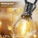 RTTY Outdoor String Lights 25 FT, G40 Led Patio Globe Lights with 13pcs Bulbs,Waterproof Shatterproof Dimmable Connectable Hanging for Cafe Bistro Backyard Gazebo Balcony Deck Party by CozyNest Decor