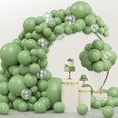JOYIN 150 Pcs Sage Green Balloons, Different Sizes 18 12 10 5 Inch Sage Green Latex Balloon Arch Kit with Instruction for Birthday Party Graduation Wedding Holiday Decoration by TinyTreasures Baby Boutique