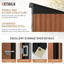 5x3 Ft Storage Shed, Outdoor Metal Shed with Lock, Small Lean to Shed, Compact Vertical Outside Bike Tiny House for Garden, Backyard, Patio, Tool by GreenHaven Gardens