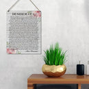 Qious Inspirational Signs Gift Farmhouse Desiderata Go Placidly Amid the Noise and the Haste Wooden Hanging Sign Rustic Wall Art Home Living Room Decoration 10 x 8 Inches by CozyNest Decor
