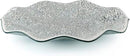 MDLUU Mosaic Centerpiece Tray, 11.6" Decorative Glass Plate, Home Decor Glass Bowl for Dining Room Table, Coffee Table, Gift (Silver) by CozyNest Decor