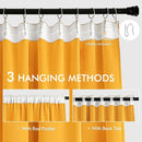 MIULEE Yellow Back Tab Blackout Curtains 72 Inches Long 2 Panels Set for Living Room Bedroom Privacy, Rod Pocket/Pinch Pleat Thermal Insulated Room Darkening Pleated Light Blocking Drapes by TinyTreasures Baby Boutique