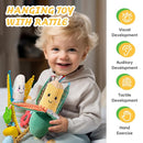 Jollybaby Stroller Rattle Toys for Car Seat Parm, Fruit Plush Hanging Infant Crib Bed Travel Activity Ring Bell with Crinkle, Squeaky & Teether for Boys Girls(Banana) by TinyTreasures Baby Boutique