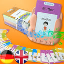 Talking Flash Cards for Kids - German Bilingual English Flashcard for Toddlers 3-12, Test Mode, 510 Sight Words, Audible Pocket Speech, Sensory Toys for Autism, Boys Girls Gifts (German) by TinyTreasures Baby Boutique