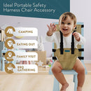 Baby Portable High Chair for Travel | Essential Travel Highchair | Baby Chair Harness by TinyTreasures Baby Boutique