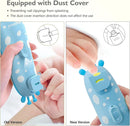 Baby Nail Trimmer Electric Baby Nail File Safe Baby Nail Clippers with Light 10 Grinding Heads Queit Baby Nail Polish Grooming Kit for Newborn Infant Toddler Toes Fingernails Care - Blue by TinyTreasures Baby Boutique