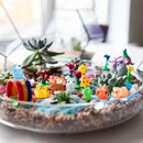 50 Pcs Mini Resin Animals Various Mini Animals Figurines for Farm Animal Figures,Dollhouse,Fairy House Garden,Micro Landscaping by GreenHaven Gardens