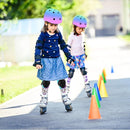 Kids Bike Helmet Set Adjustable for Children, Boys, Girls and Teenagers Aged 3-8 Years Includes Elbow, Knee, Wrist Guards Children's Helmet Protection Set for Bikes SkateboardsRollerskates by TinyTreasures Baby Boutique